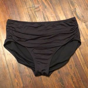 Ruffled High Waisted Swim Bottoms